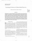 Research paper thumbnail of Psychological predictors of problem mobile phone use