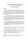 Research paper thumbnail of Filipino Media and Public Opinion on the Philippines-China Disputes in the South China Sea: A Preliminary Analysis