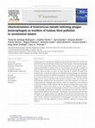 Research paper thumbnail of Characterization of Enterococcus faecalis-infecting phages (enterophages) as markers of human fecal pollution in recreational waters