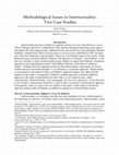 Research paper thumbnail of Methodological Issues in Intertextuality: Two Case Studies