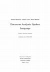 Research paper thumbnail of Discourse Analysis: Spoken Language (Croatian)