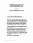 Research paper thumbnail of 'It's the romance, not the finance, that makes the business worth pursuing': disclosing a new market culture