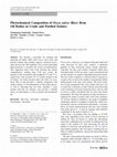 Research paper thumbnail of Phytochemical Composition of Oryza sativa (Rice) Bran Oil Bodies in Crude and Purified Isolates