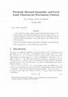 Research paper thumbnail of Parabolic Harnack inequality and local
limit theorem for percolation clusters