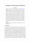 Research paper thumbnail of Micro finance Entrepreneurship and Employment