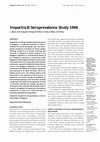 Research paper thumbnail of Hepatitis B seroprevalence study 1999