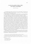 Research paper thumbnail of I resti del castello di Bova (RC): una lettura archeologica