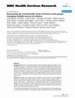 Research paper thumbnail of Researching the mental health needs of hard-to-reach groups: managing multiple sources of evidence