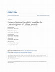 Research paper thumbnail of Enhanced valence force field model for the lattice properties of gallium arsenide