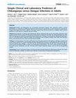 Research paper thumbnail of Simple Clinical and Laboratory Predictors of Chikungunya versus Dengue Infections in Adults