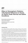 Research paper thumbnail of Effect of Atmospheric Pollution, with Special Reference to Ozone, on Plants Under Normal and Saline Conditions