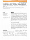 Research paper thumbnail of IMPACT OF SALT CRYSTAL SIZE ON IN-MOUTH DELIVERY OF SODIUM AND SALTINESS PERCEPTION FROM SNACK FOODS