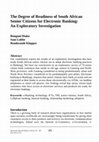 Research paper thumbnail of The Degree of Readiness of South African Senior Citizens for Electronic Banking: An Exploratory Investigation