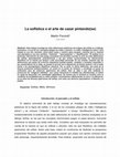 Research paper thumbnail of La sofística o el arte de cazar pintando(se)