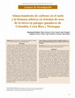 Research paper thumbnail of Almacenamiento de carbono en el suelo  y la biomasa arbórea en sistemas de usos  de la tierra en paisajes ganaderos de  Colombia, Costa Rica y Nicaragua