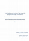 Research paper thumbnail of Principales Corrientes en la Evolución del Pensamiento Económico