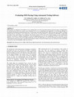 Research paper thumbnail of Evaluating SMS parsing using automated testing software