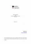 Research paper thumbnail of The Portuguese Unemployment - an exploratory analysis