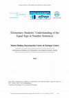 Research paper thumbnail of Elementary Students' Understanding of the Equal Sign in Number Sentences