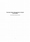 Research paper thumbnail of The New Public Management in Dutch universities