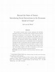 Research paper thumbnail of Beyond the state of nature: introducing social interactions in the economic model of crime.