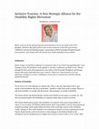 Research paper thumbnail of Inclusive Tourism: A New Strategic Alliance for the Disability Rights Movement