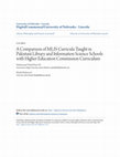 Research paper thumbnail of A Comparison of MLIS Curricula Taught in Pakistani Library and Information Science Schools with Higher Education Commission Curriculum  