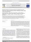 Research paper thumbnail of Palaeoenvironment and geoconservation of mammoths from the Nosak loess e palaeosol sequence (Drmno, northeastern Serbia): Initial results and perspectives