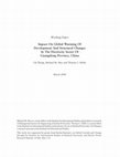 Research paper thumbnail of Impact on global warming of development and structural changes in the electricity sector of Guangdong Province, China