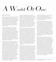 Research paper thumbnail of A World of One