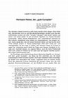 Research paper thumbnail of Hermann Hesse, der „gute Europäer“