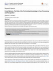 Research paper thumbnail of Facial Memory: The Role of the Pre-Existing Knowledge in Face Processing and Recognition