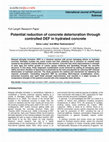 Research paper thumbnail of Potential reduction of concrete deterioration through controlled DEF in hydrated concrete