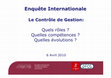 Research paper thumbnail of Enquete Internationale CG