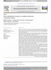 Research paper thumbnail of The contribution of nurses to incident disclosure: A narrative review