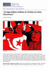 Research paper thumbnail of 14 ottobre 2011: "Io imprenditore italiano in Tunisia ora temo l'incertezza"