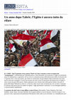 Research paper thumbnail of 1 febbraio 2012: Un anno dopo Tahrir, l’Egitto è ancora tutto da rifare