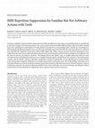 Research paper thumbnail of fMRI Repetition Suppression for Familiar But Not Arbitrary Actions with Tools.