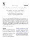 Research paper thumbnail of The fusiform face area is not sufficient for face recognition: Evidence from a patient with dense prosopagnosia and no occipital face area.