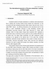 Research paper thumbnail of The international expansion of Russian enterprises. Looking at Italian targets