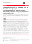 Research paper thumbnail of CyberKnife radiosurgery for inoperable stage IA non-small cell lung cancer: 18F-fluorodeoxyglucose positron emission tomography/computed tomography serial tumor response assessment