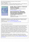 Research paper thumbnail of Review of Queerying Planning: Challenging Heteronormative Assumptions and Reframing Planning Practice