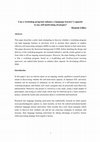 Research paper thumbnail of Can a Workshop Program Enhance a Language Learner's Capacity to Use Effective Self-Motivating Strategies?