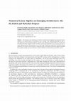 Research paper thumbnail of Numerical linear algebra on emerging architectures: The PLASMA and MAGMA projects