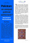 Research paper thumbnail of Pakistan: An Unequal Political Settlement?