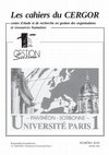 Research paper thumbnail of Les cahiers du CERGOR