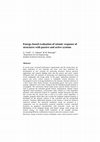 Research paper thumbnail of Energy-based evaluation of seismic response of structures with passive and active systems