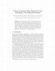 Research paper thumbnail of A Story on Internet Safety: Experiences from Developing a VR Gaming Environment