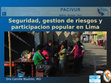 Research paper thumbnail of Seguridad, gestion de riesgos y participacion popular en Lima