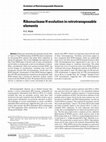 Research paper thumbnail of Ribonuclease H evolution in retrotransposable elements